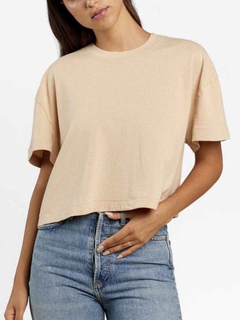 Nuuds Vintage Cotton Everyday Tee Oat Large